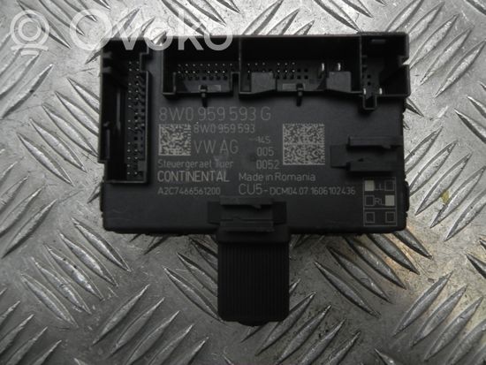 Audi A4 S4 B9 Door control unit/module 8W0959593G, 8W0959593 G4637