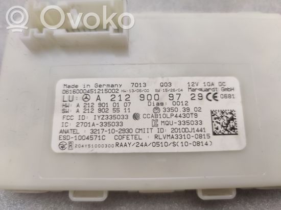 Mercedes-Benz CLS C218 X218 Keyless go control unit/module A2129009729