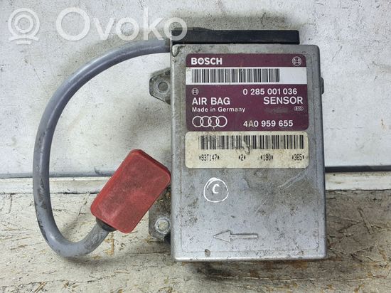 Audi 100 200 5000 C3 Airbag control unit/module 0285001036 4A0959655