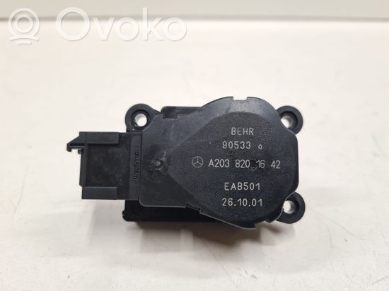 Mercedes-Benz C W203 Air flap motor/actuator A2038201642