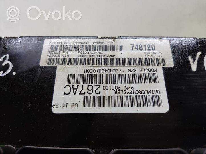 Chrysler Grand Voyager V Unidad de control/módulo de la caja de cambios P68027324AE