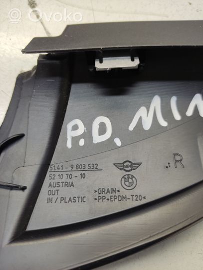 Mini Cooper Countryman R60 Copertura in plastica per specchietti retrovisori esterni 9803531