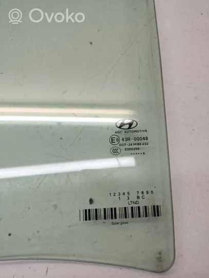 Hyundai Tucson TL Rear door window glass 43R00048