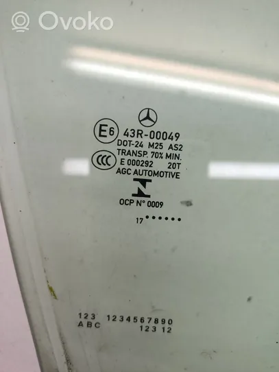 Mercedes-Benz A W176 Pagrindinis priekinių durų stiklas (keturdurio) 43R00049