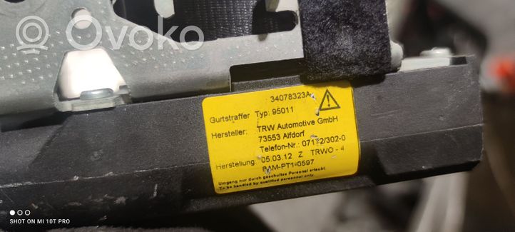 Volvo S60 Takaistuimen turvavyö 34078323A