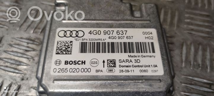Audi A7 S7 4G Aktiivijousituksen ohjainlaite (ESP) 4G0907637