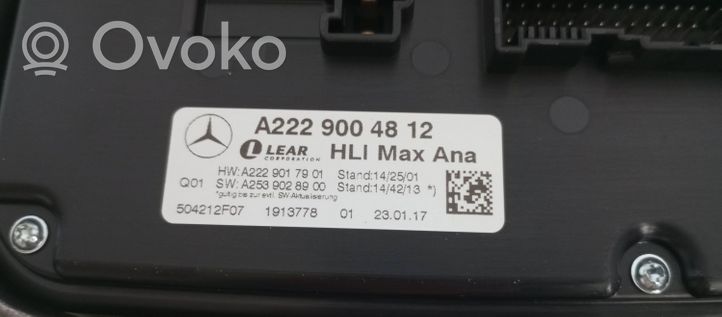 Mercedes-Benz GLC X253 C253 Ajovalon osa A2229004812