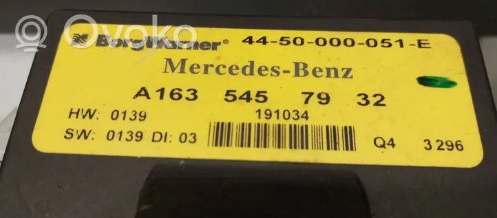 Mercedes-Benz ML W163 Jakovaihteiston ohjainlaite A1635457932