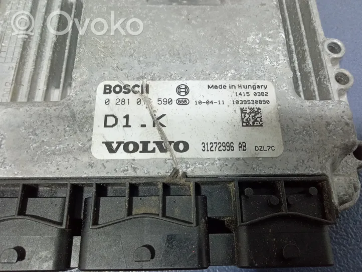 Volvo S40 Komputer / Sterownik ECU silnika 0281016590