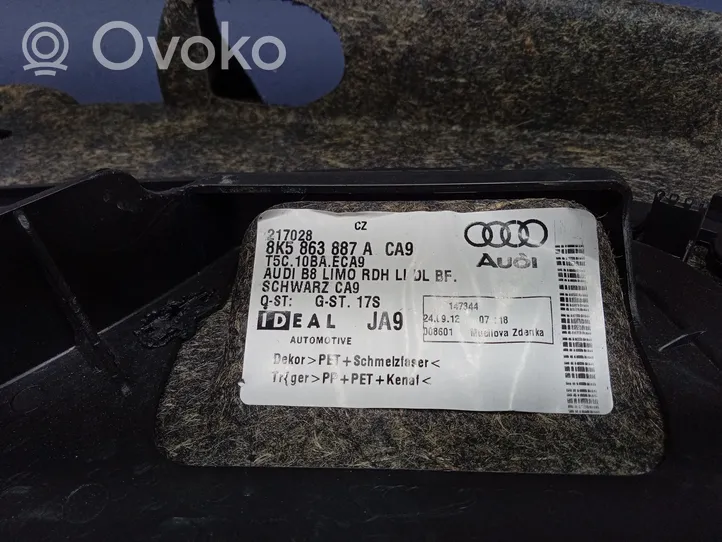 Audi A4 S4 B8 8K Tapicerka bagażnika / Komplet 8K5863887A