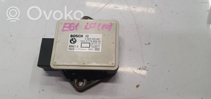 BMW 5 E60 E61 Sensor ABS de aceleración de rueda 0265005681