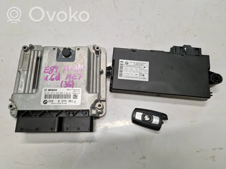 BMW X1 E84 Kit centralina motore ECU e serratura 0281019854