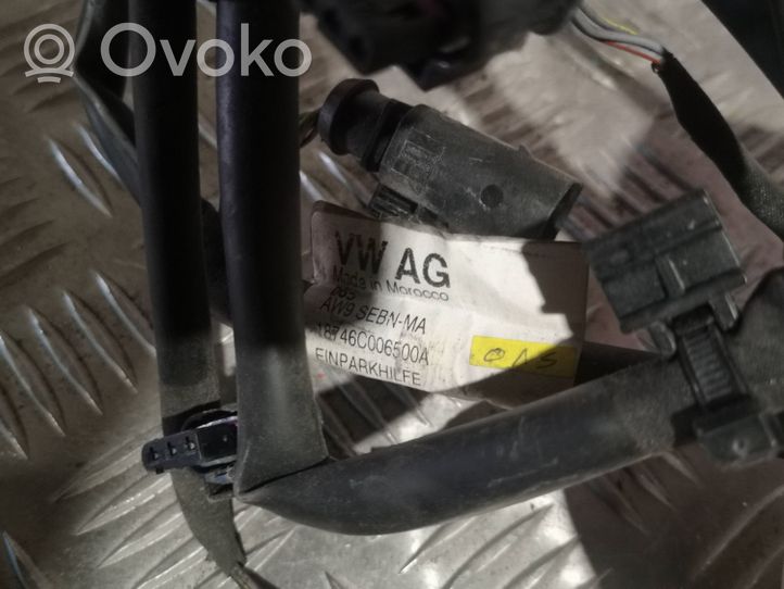 Volkswagen Polo V 6R Cableado del sensor de aparcamiento (PDC) 18746C006500A