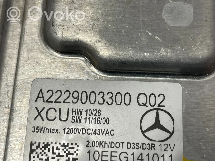 Mercedes-Benz CLA C117 X117 W117 Module de ballast de phare Xenon A2229003300