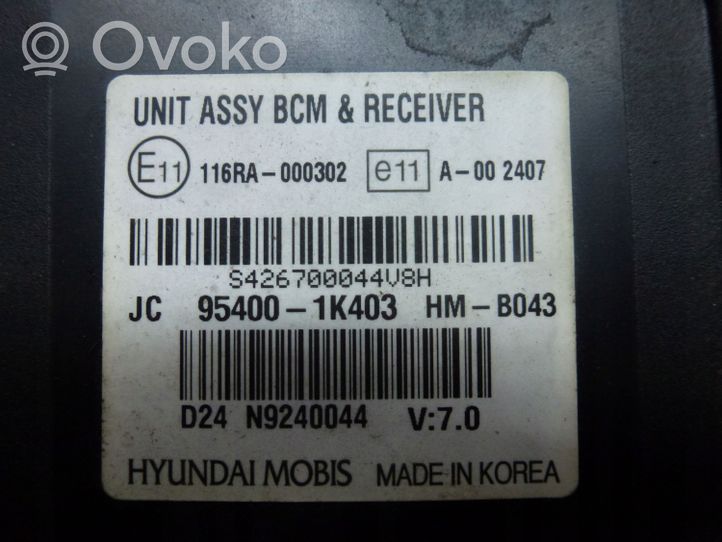 Hyundai ix20 Comfort/convenience module 954001K403