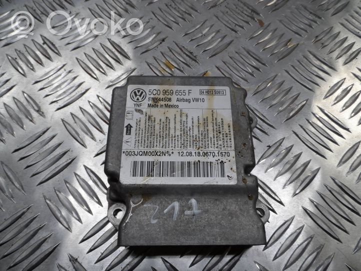 Volkswagen Beetle A5 Centralina/modulo airbag 5C0959655F