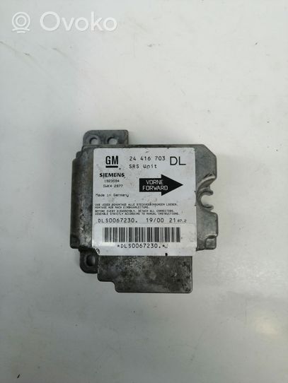 Opel Astra G Module de contrôle airbag 24416703