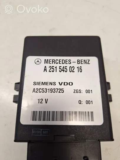 Mercedes-Benz E W211 Module de commande suspension pneumatique arrière A2515450216