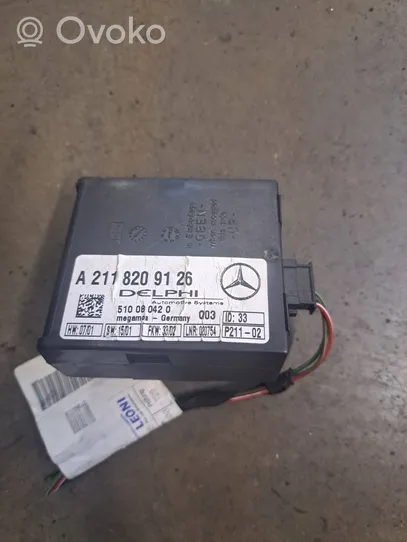 Mercedes-Benz C W203 Signalizacijos valdymo blokas A2118209126