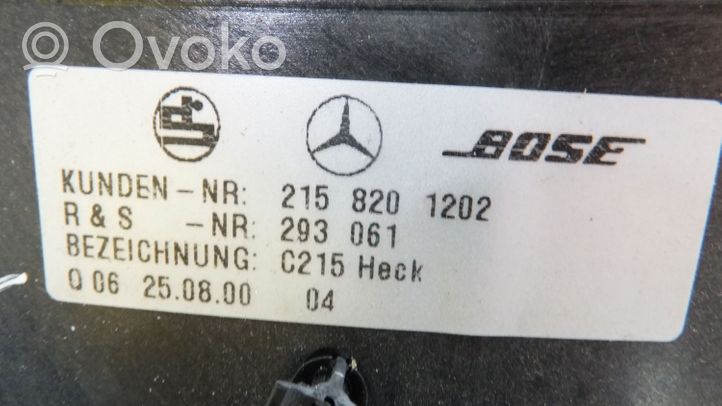Mercedes-Benz CL C215 Subwoofer-bassokaiutin 2158201202