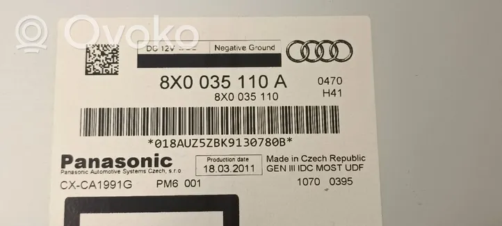 Audi A6 S6 C7 4G Radio/CD/DVD/GPS-pääyksikkö 8X0035110A