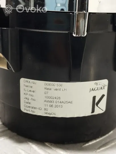 Jaguar XJ X351 Kojelaudan sivutuuletussuuttimen kehys AW93014A25AE