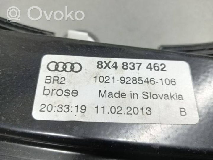 Audi A1 Priekšpusē elektriskais loga pacelšanas mehānisms bez motoriņa 8X4837462