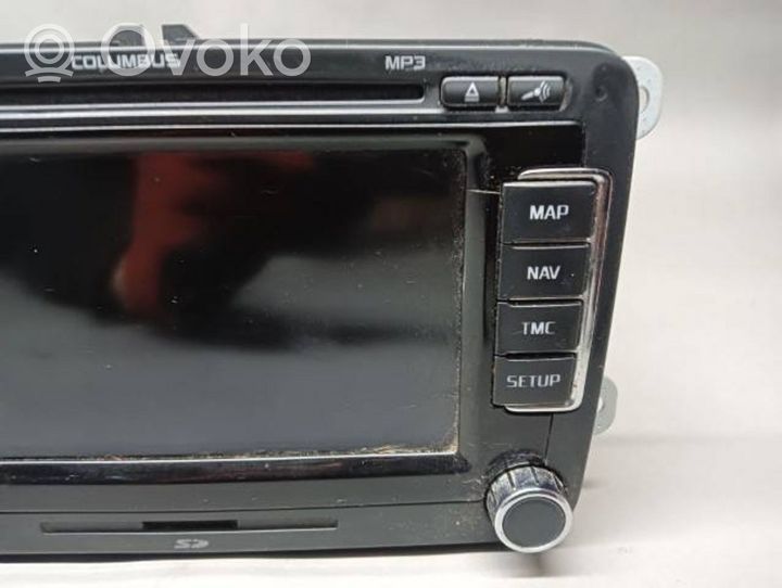 Skoda Yeti (5L) Panel / Radioodtwarzacz CD/DVD/GPS 3T0035680C