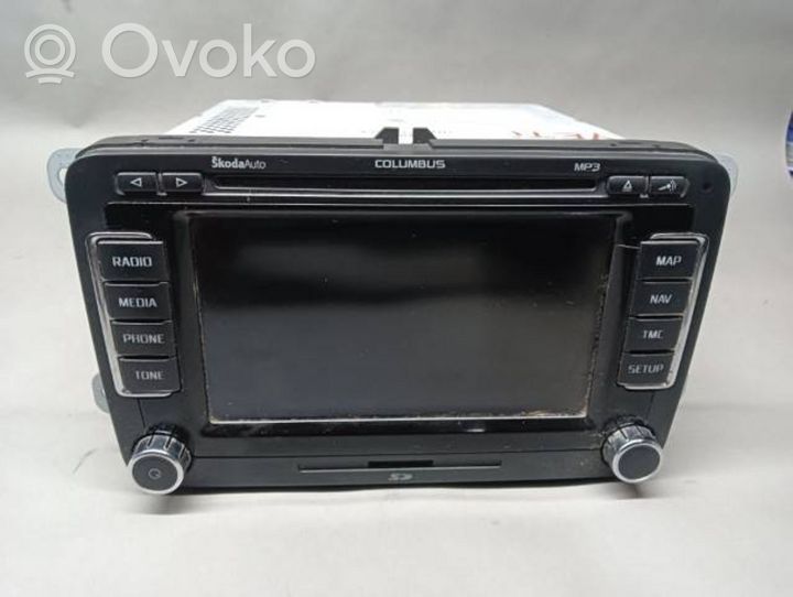 Skoda Yeti (5L) Unità principale autoradio/CD/DVD/GPS 3T0035680C