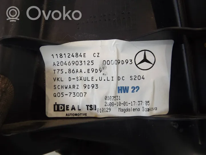 Mercedes-Benz C AMG W204 Osłona górna słupka / D A2046903125