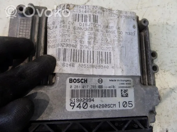 Alfa Romeo Giulietta Centralina/modulo motore ECU 51902994