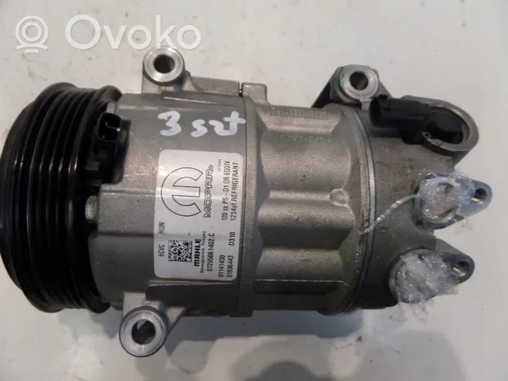 Fiat 500X Air conditioning (A/C) compressor (pump) 51936443