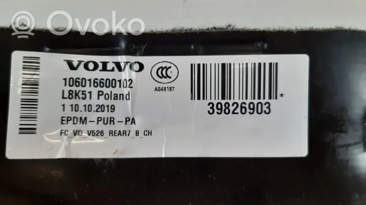 Volvo XC90 Wykładzina podłogowa tylna 39826903