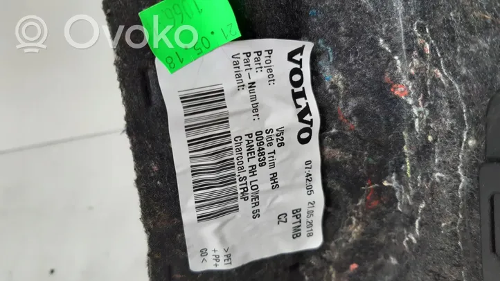 Volvo XC90 Panneau, garniture de coffre latérale 31389007