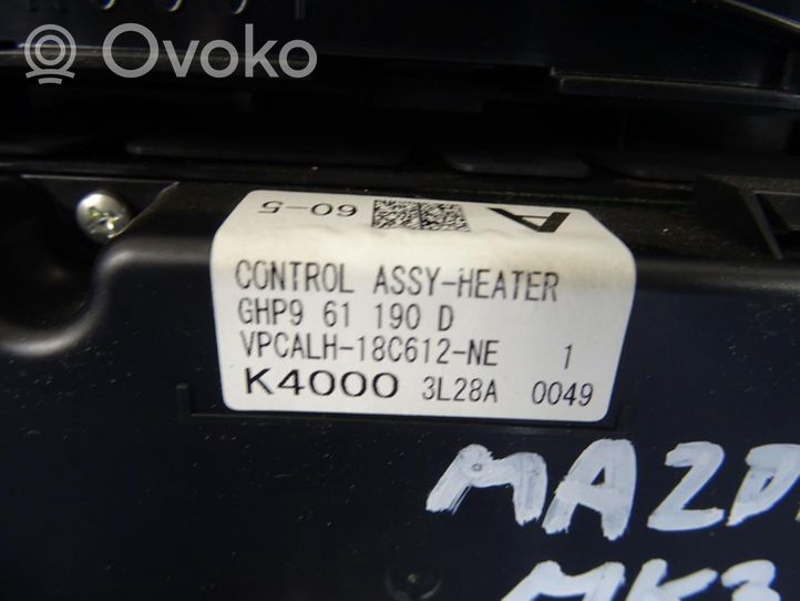Mazda 6 Unité de contrôle climatique GHP961190D