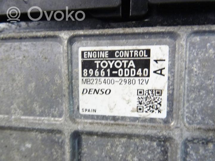 Toyota Yaris Centralina/modulo del motore 89661-0DD40