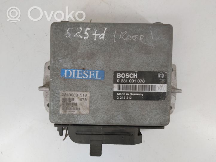 BMW 5 E34 Engine control unit/module ECU 0281001078