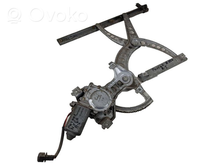 Volkswagen PASSAT B3 Front door window regulator with motor 680164788000