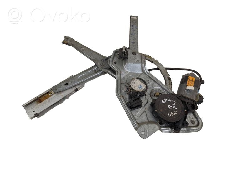 BMW 5 E34 Rear door window regulator with motor 680186913000