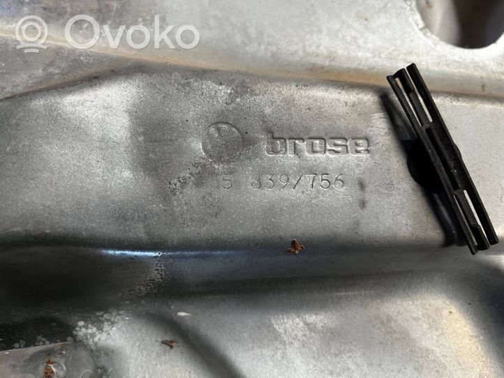 Volkswagen PASSAT B5 Takaikkunan nostomekanismi ilman moottoria 3B5839756