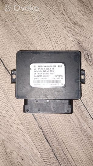 Mercedes-Benz B W246 W242 Modulo di controllo del freno a mano A2469007510