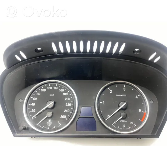 BMW 5 E60 E61 Tachimetro (quadro strumenti) 62119177261