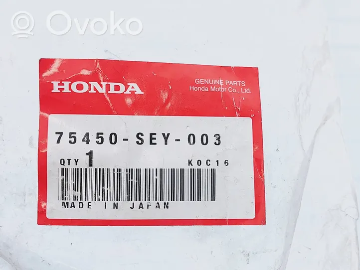 Honda CR-Z Válvula de presión del panel lateral trasero 75450SEY003