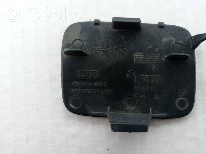 Audi Q7 4M Tappo/coprigancio di traino paraurti posteriore 4M0807441