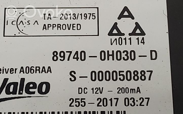 Toyota Aygo AB40 Sterownik / Moduł drzwi 897400H030