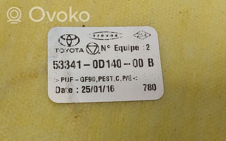 Toyota Yaris Isolation acoustique et thermique pour capot 533410D140