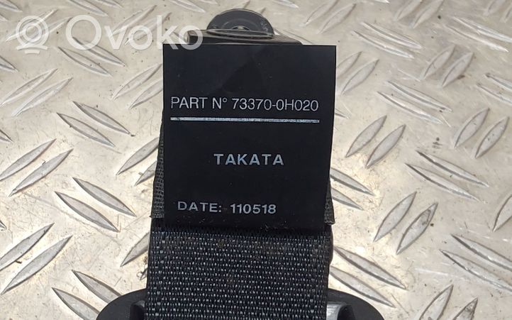 Toyota Aygo AB40 Pas bezpieczeństwa fotela tylnego 733700H020