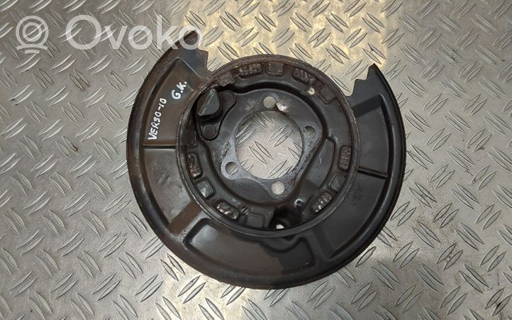 Toyota Verso Couvercle anti-poussière disque de plaque de frein arrière 