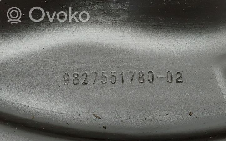 Citroen C4 III e-C4 Rear brake disc plate dust cover 9827551780