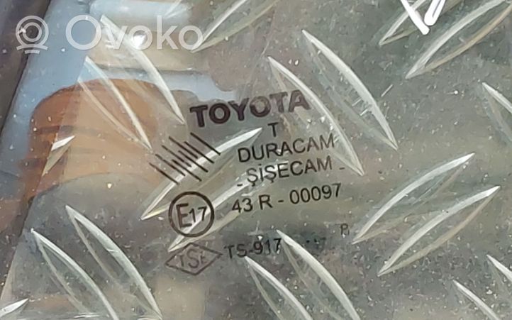 Toyota Auris 150 Szyba karoseryjna drzwi tylnych 43R00097